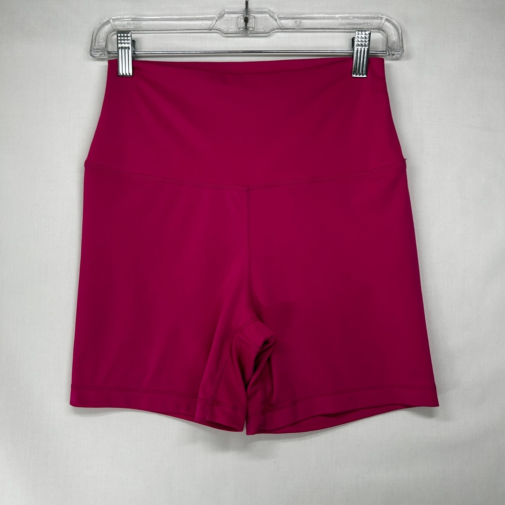 Yogalicious Lux Hot Pink High Waisted Biker Shorts M